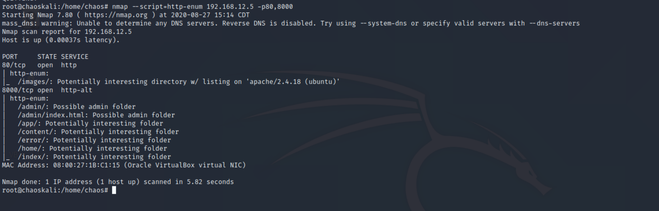 nmap http-enum